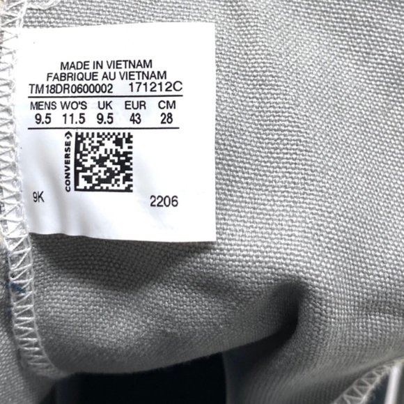 Converse Chuck Taylor High Wedding Canvas Black Men Sneakers Custom 171212C-BLK - Picture 8 of 9